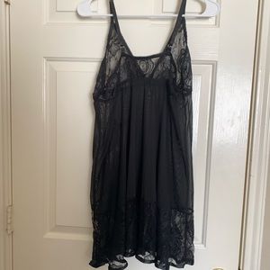adorable black lace lingerie dress 🖤